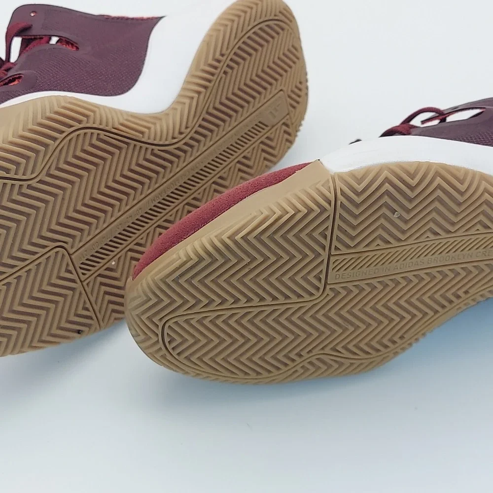 ADIDAS PRO VISION - 11222  BURGUNDY Red Youth‎ Boys Basketball Shoes SIZE 4.5